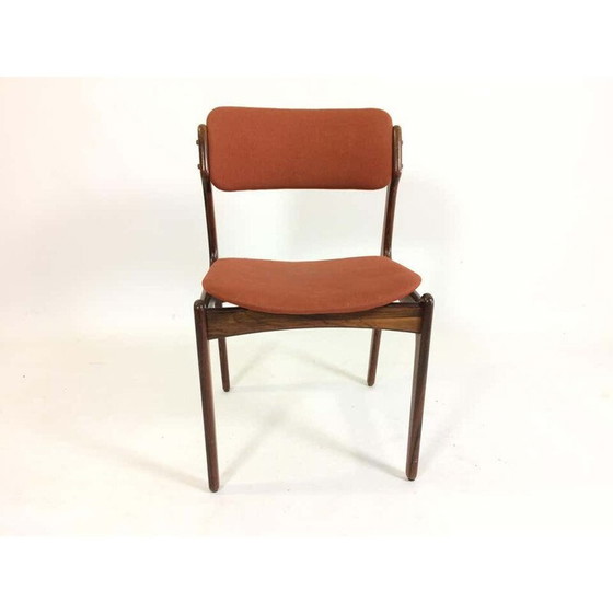 Image 1 of Set van 6 eetkamerstoelen door Oddense Maskinsnedkeri Erik Buch Rozenhout 1960