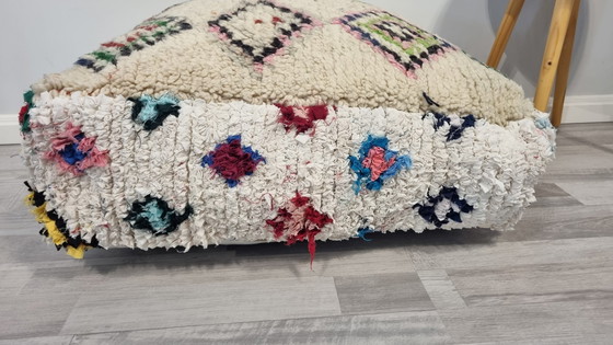 Image 1 of Vintage Berber Pouf, Marokkaans Zitkussen