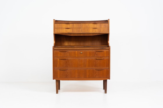 Image 1 of Deense secretaire in teak, 1960S.