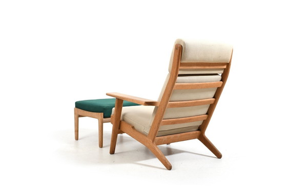 Image 1 of Hans J. Wegner Ge-290 Hoge Loungestoel 1950S