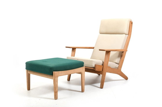 Image 1 of Hans J. Wegner Ge-290 Hoge Loungestoel 1950S