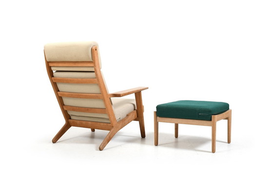 Image 1 of Hans J. Wegner Ge-290 Hoge Loungestoel 1950S