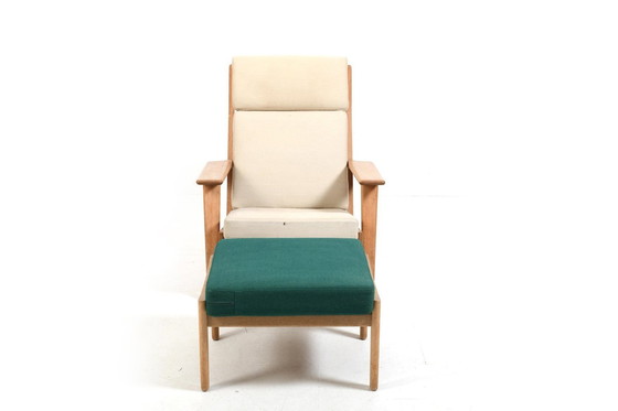 Image 1 of Hans J. Wegner Ge-290 Hoge Loungestoel 1950S