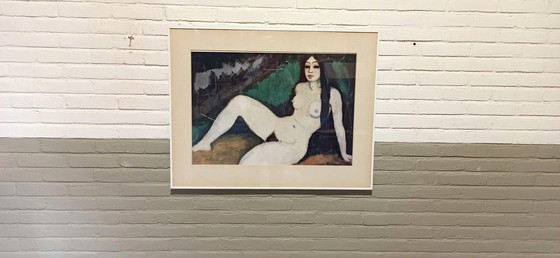 Image 1 of Vintage ingelijste poster, Sirene Espagnole, Kees van Dongen