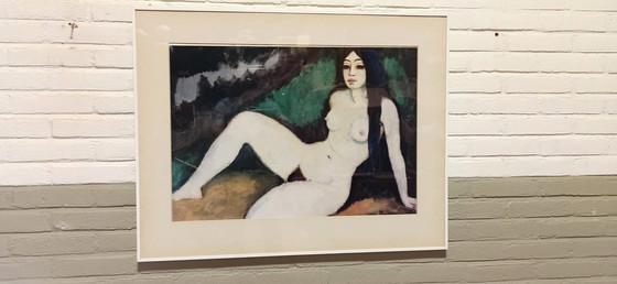 Image 1 of Vintage ingelijste poster, Sirene Espagnole, Kees van Dongen