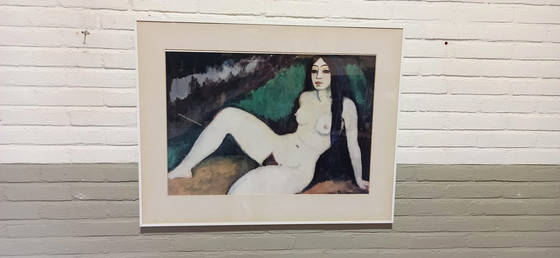 Image 1 of Vintage ingelijste poster, Sirene Espagnole, Kees van Dongen