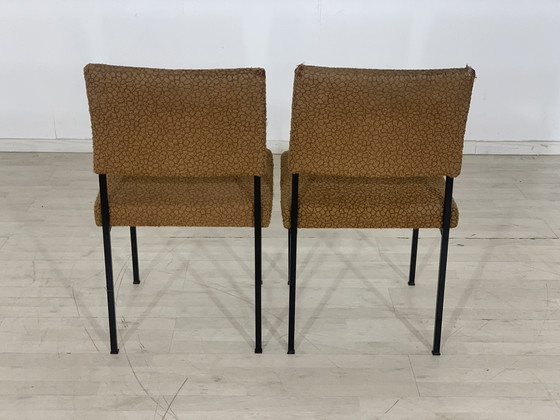 Image 1 of 2x Mid Century stoelen eetkamerstoelen keukenstoelen vintage