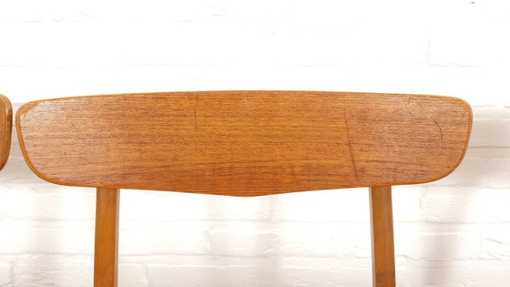 Image 1 of 6 X Vintage Eetkamerstoel | Teak | Gerestaureerd