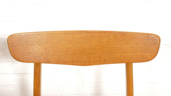 Image 1 of 6 X Vintage Eetkamerstoel | Teak | Gerestaureerd