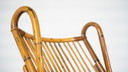 Mid Century Moderne Bamboe Lounge Stoel, Italië, 1970S