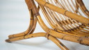 Mid Century Moderne Bamboe Lounge Stoel, Italië, 1970S