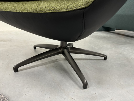 Image 1 of Leolux Caruzzo Relaxfauteuil Groen Zwart 