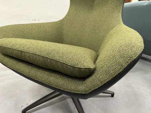 Leolux Caruzzo Relaxfauteuil Groen Zwart 