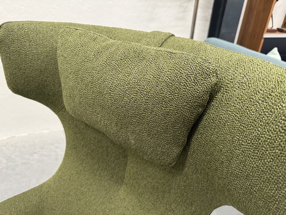 Image 1 of Leolux Caruzzo Relaxfauteuil Groen Zwart 