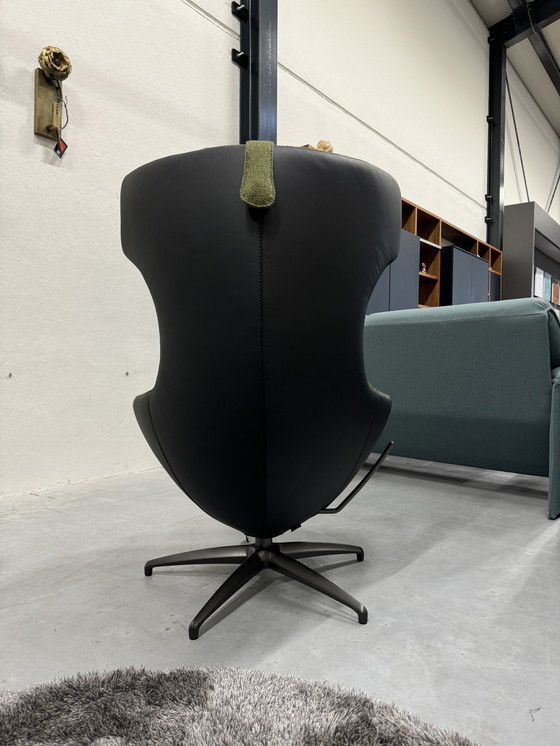 Image 1 of Leolux Caruzzo Relaxfauteuil Groen Zwart 