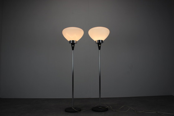 Image 1 of Set van 2 Mid Century staande lampen door J. Bejvl, Tsjecho-Slowakije, 1960S