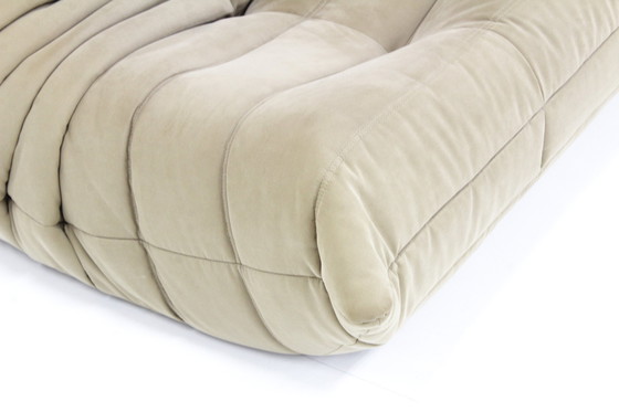 Image 1 of Ligne Roset  Togo 2 Zits Sofa Beige Stof Door Michel Ducaroy