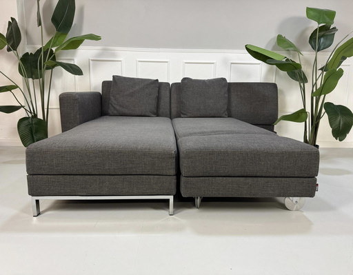 Brühl Fourtwo Designer Sofa Stoffen Bank Bed Vier Twee Grijs