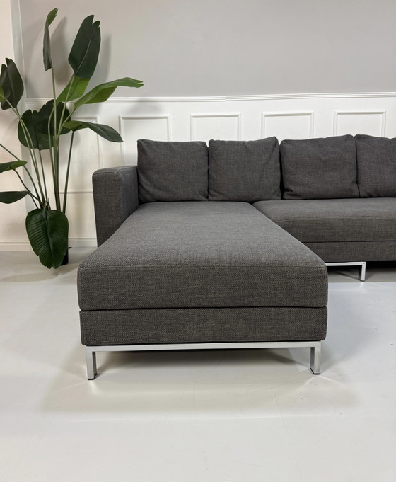 Image 1 of Brühl Fourtwo Designer Sofa Stoffen Bank Bed Vier Twee Grijs