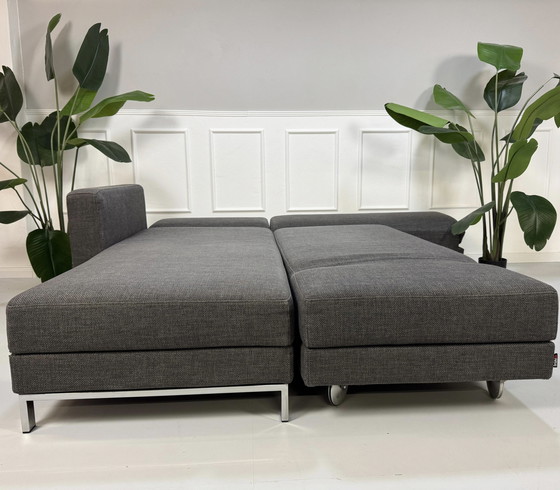 Image 1 of Brühl Fourtwo Designer Sofa Stoffen Bank Bed Vier Twee Grijs