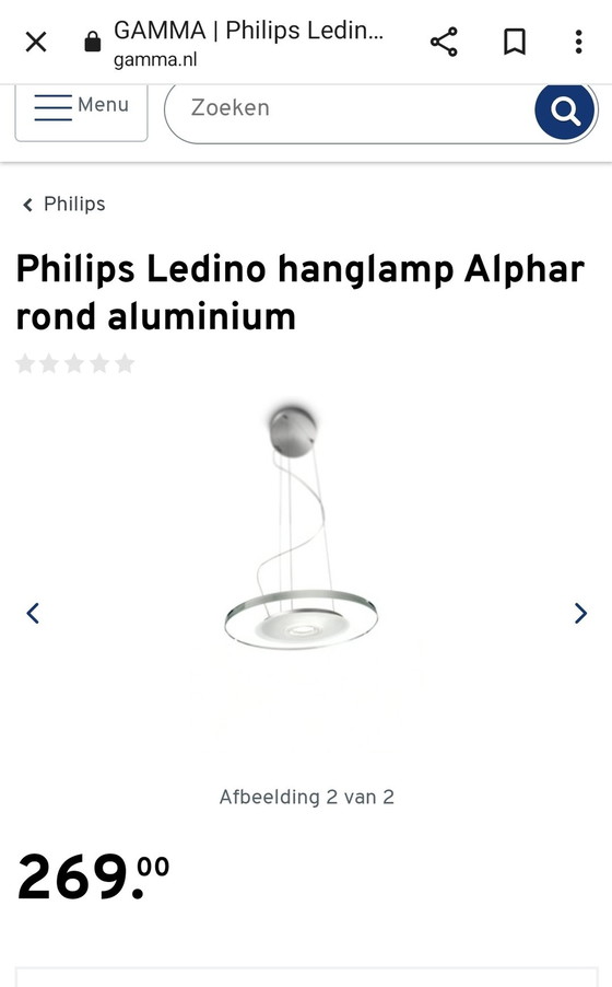 Image 1 of Philips Ledino Single Ceiling Light, Dimmable / Philips Ledino Enkele Plafondlamp, Dimbaar