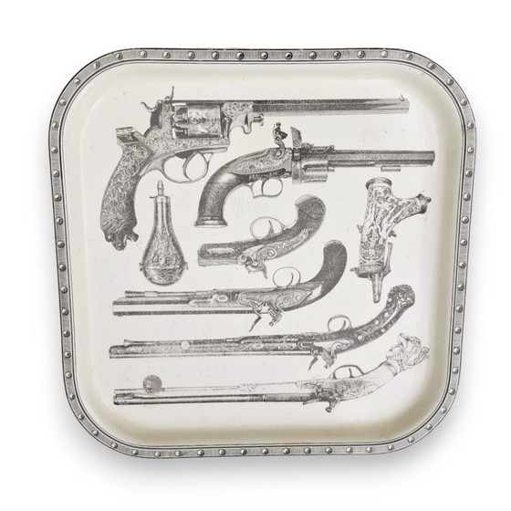 Image 1 of Piero Fornasetti Design Pistol & Gun Dienblad, Italië, 1960S