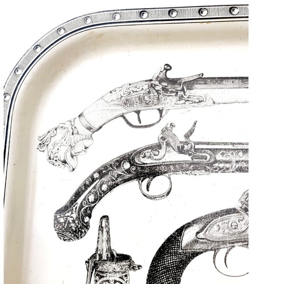 Image 1 of Piero Fornasetti Design Pistol & Gun Dienblad, Italië, 1960S