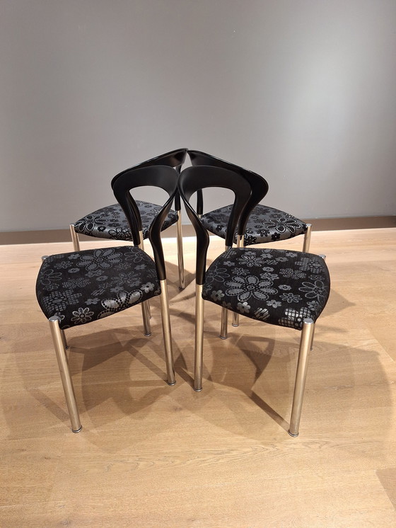 Image 1 of  Set Van 4 Vintage Kusch & Co Eetkamerstoelen 