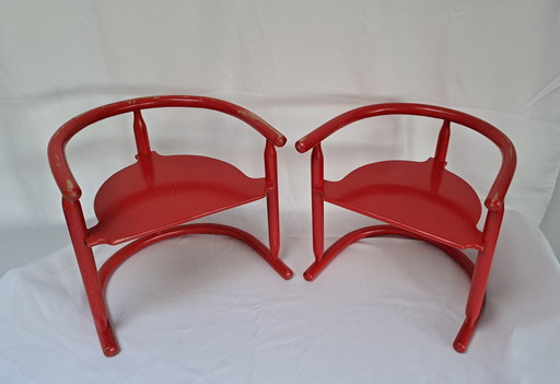 2x Vintage Karin Mobring kinderstoelen