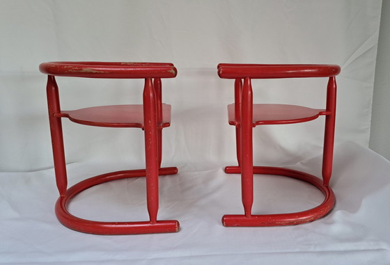 Image 1 of 2x Vintage Karin Mobring kinderstoelen