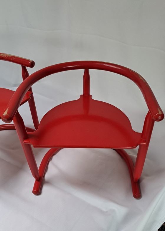 Image 1 of 2x Vintage Karin Mobring kinderstoelen