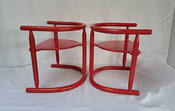 Image 1 of 2x Vintage Karin Mobring kinderstoelen