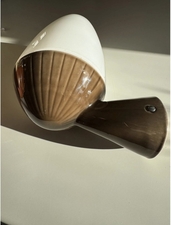 Image 1 of Gunnar Nylund / Ifö Zweden, Wandlamp, Wandsteen, Badkamerverlichting, Porselein, Zweeds Vintage 1960S