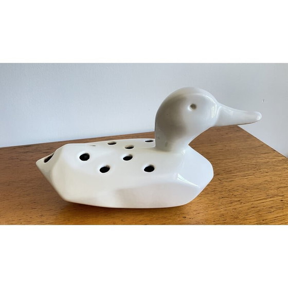 Image 1 of Vintage keramische eendenbloemenhouder, 1980