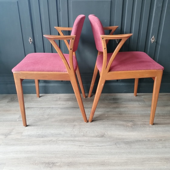 Image 1 of 2x Bovenkamp Midcentury eetkamerstoel