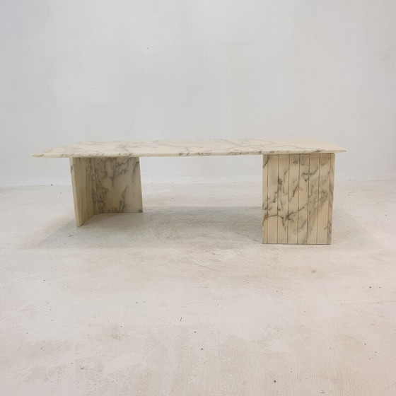 Image 1 of Italiaanse marmeren vintage salontafel, 1970