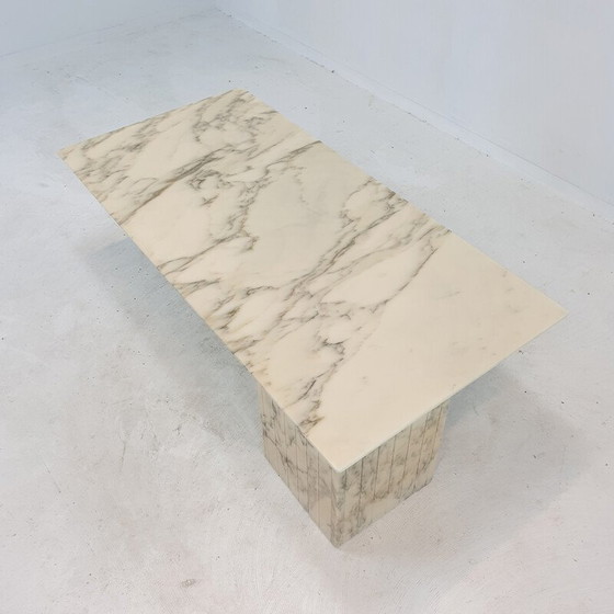 Image 1 of Italiaanse marmeren vintage salontafel, 1970