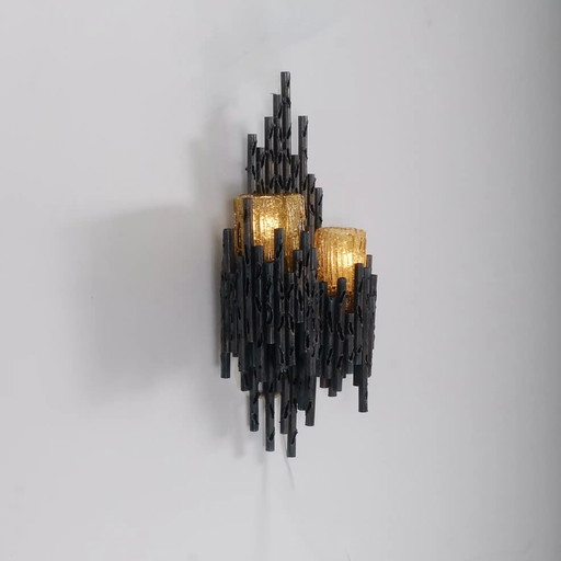 Marcello Fantoni Brutalist wandlamp