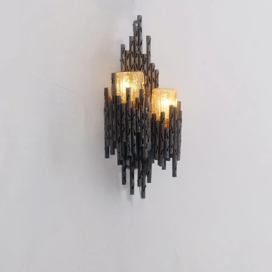 Image 1 of Marcello Fantoni Brutalist wandlamp