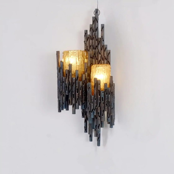 Image 1 of Marcello Fantoni Brutalist wandlamp