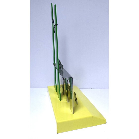 Image 1 of Vintage metalen wanddecoratie uit een modelbouwwinkel, 1990