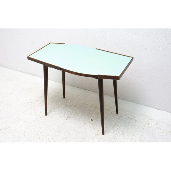 Image 1 of Mid century beukenhouten bijzettafel, Tsjecho-Slowakije 1960