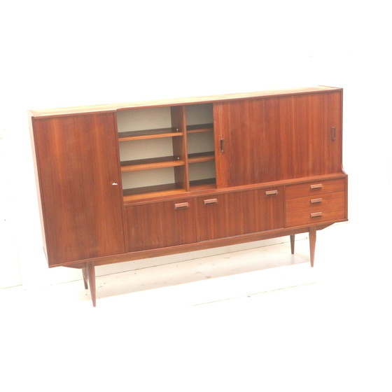 Image 1 of Groot Vintage Dressoir / Highboard / Wandmeubel Gemaakt In De Jaren ’60