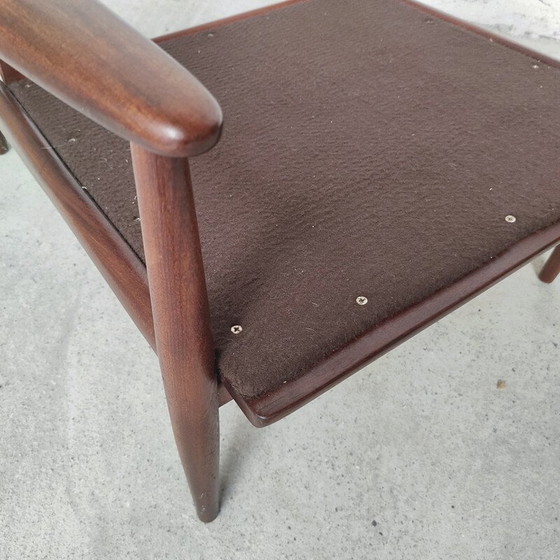 Image 1 of Vintage Deense teakhouten fauteuil van Grete Jalk, 1960