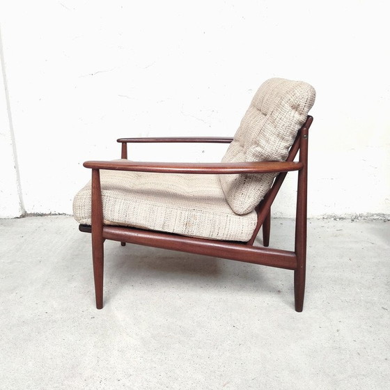 Image 1 of Vintage Deense teakhouten fauteuil van Grete Jalk, 1960