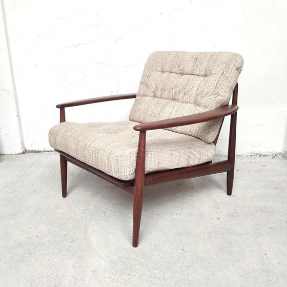 Image 1 of Vintage Deense teakhouten fauteuil van Grete Jalk, 1960