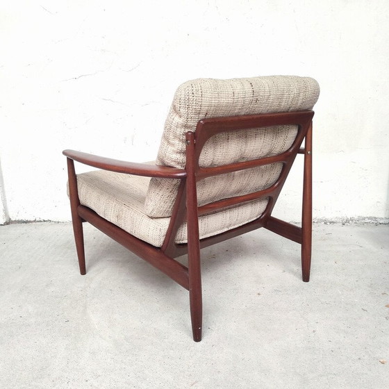 Image 1 of Vintage Deense teakhouten fauteuil van Grete Jalk, 1960