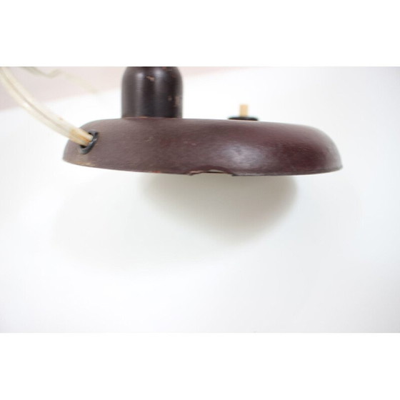 Image 1 of Vintage art-deco metalen lamp van František Anýž, Tsjecho-Slowakije 1930