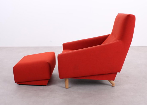 Image 1 of Sancal Soul fauteuil + poef rood