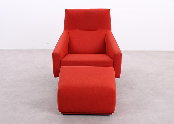 Image 1 of Sancal Soul fauteuil + poef rood